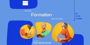 Processus étape par étape pour créer une formation en ligne efficace, incluant conception, production, et diffusion sur une plateforme LMS comme MyCore
