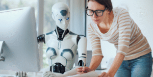 Intelligence artificielle facilitant l’apprentissage des collaborateurs en entreprise via une plateforme de formation en ligne